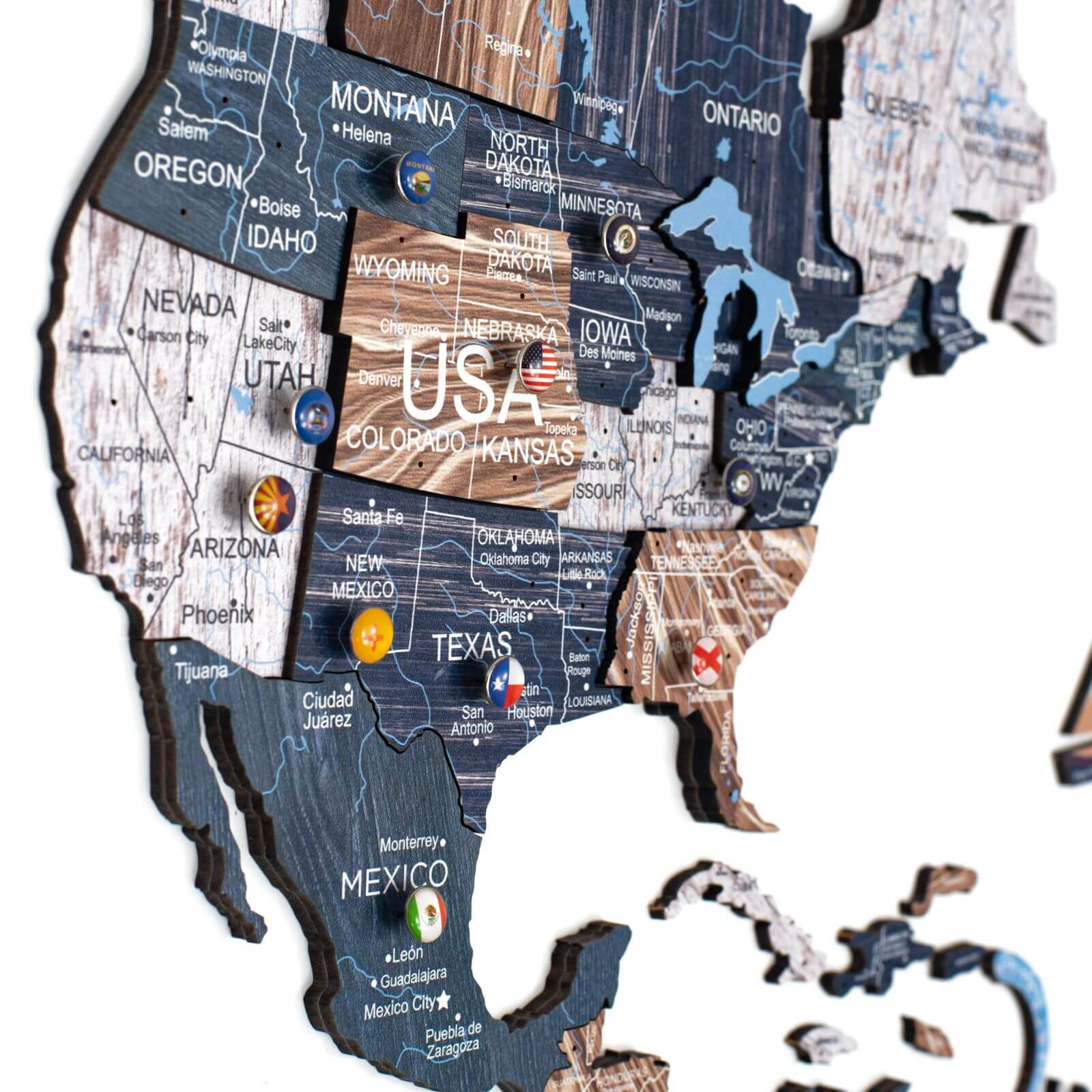 painted wall map