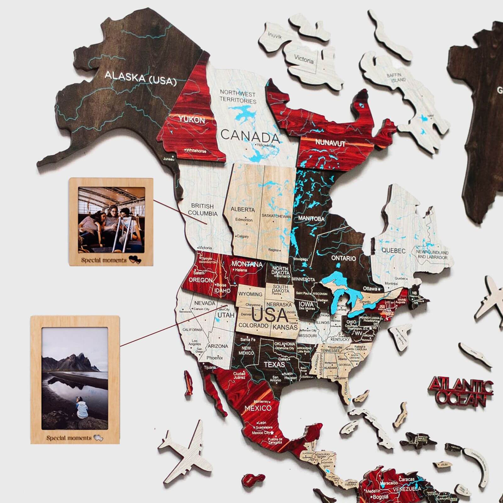 map of the world painted